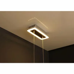 Suspension Luce Design Solaris LED Acier inoxydable, 1 lumière