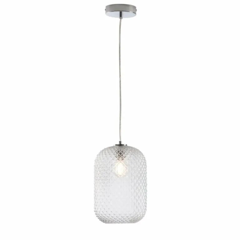 Suspension Luce-Design ASHFORD Chrome, 1 lumière