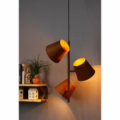 Suspension Luce-Design Colt Rouille, 3 lumières