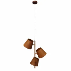Suspension Luce-Design Colt Rouille, 3 lumières