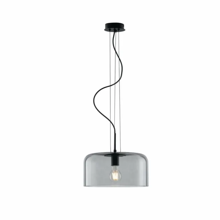 Suspension Luce-Design Gibus Noir, 1 lumière