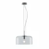 Suspension Luce-Design Gibus Chrome, 1 lumière