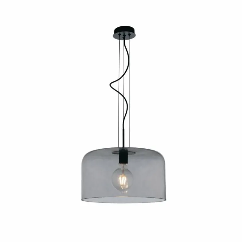 Suspension Luce-Design Gibus Noir, 1 lumière