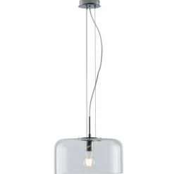 Suspension Luce-Design Gibus Chrome, 1 lumière