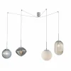 Suspension Luce-Design Greenwich Chrome, 4 lumières