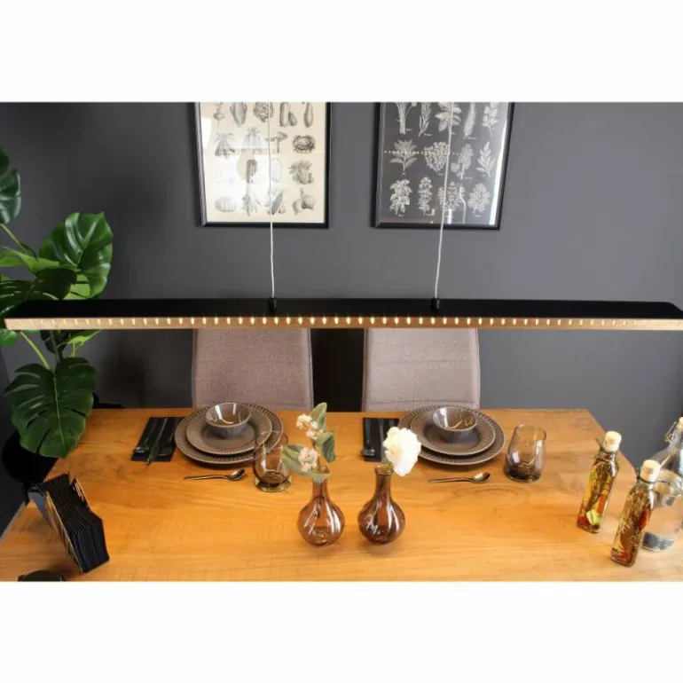 Suspension Luce-Design SOLARIS LED Écru, Noir, 1 lumière