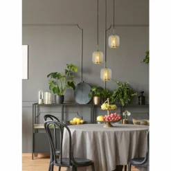 Suspension Lucide AGATHA Or, Laiton, 3 lumières