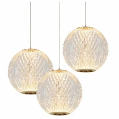 Suspension Lucide CINTRA LED Or, 3 lumières