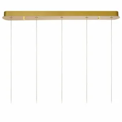 Suspension Lucide CINTRA LED Or, 5 lumières