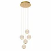 Suspension Lucide CINTRA LED Or, 5 lumières