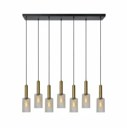 Suspension Lucide CORALIE Laiton, 7 lumières
