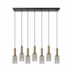 Suspension Lucide CORALIE Laiton, 7 lumières