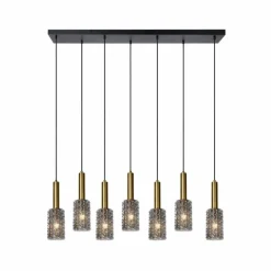 Suspension Lucide CORALIE Noir, 7 lumières