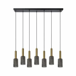 Suspension Lucide CORALIE Noir, 7 lumières