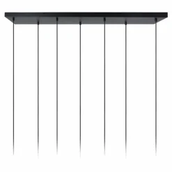 Suspension Lucide CORALIE Noir, 7 lumières