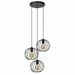 Suspension Lucide DANZA Noir, 3 lumières