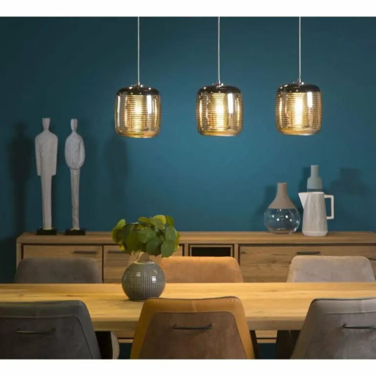 Suspension Lucide ERYN Chrome, 3 lumières