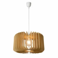 Suspension Lucide ETTA Bois foncé, 1 lumière