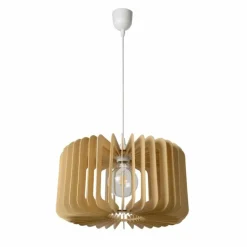 Suspension Lucide ETTA Bois foncé, 1 lumière