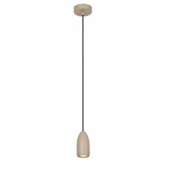 Suspension Lucide EVORA Taupe, 1 lumière