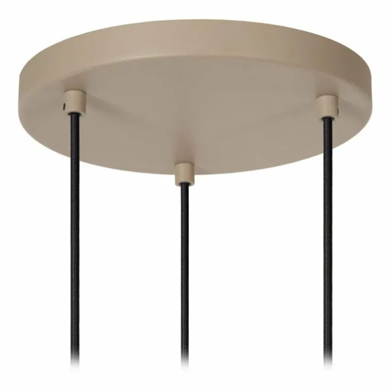 Suspension Lucide EVORA Taupe, 3 lumières
