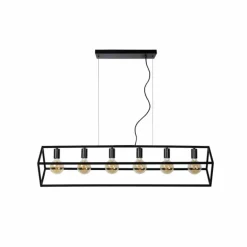 Suspension Lucide FABIAN Noir, 6 lumières