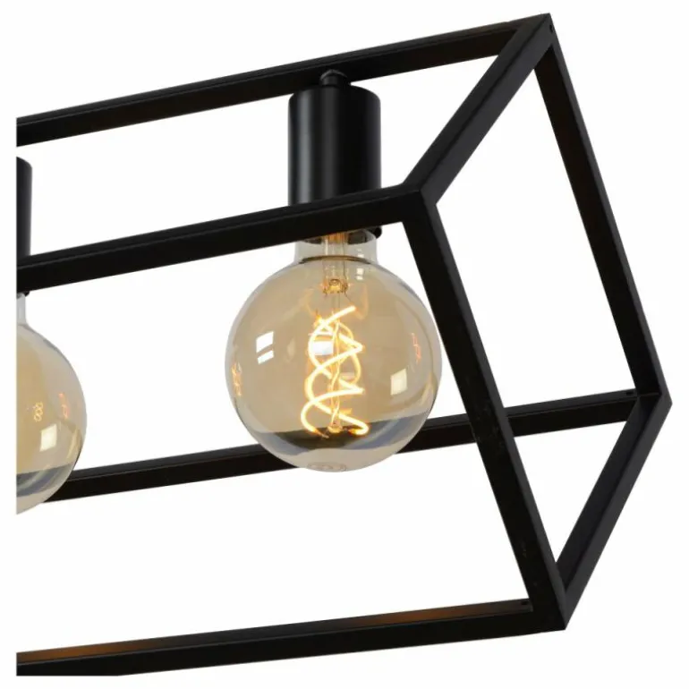 Suspension Lucide FABIAN Noir, 6 lumières