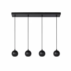Suspension Lucide FAVORI Noir, 4 lumières