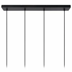 Suspension Lucide FAVORI Noir, 4 lumières