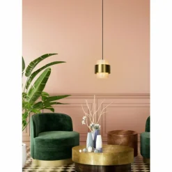 Suspension Lucide FIRMIN Laiton, 1 lumière