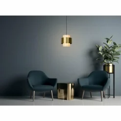 Suspension Lucide FIRMIN Laiton, 1 lumière