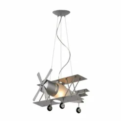 Suspension Lucide FOCKER Gris, 1 lumière