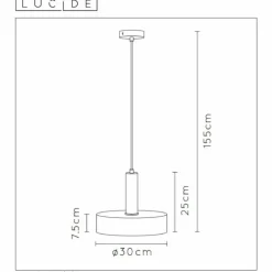 Suspension Lucide GIADA Or, 1 lumière