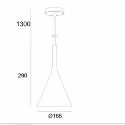 Suspension Lucide GIPSY Blanc, 1 lumière