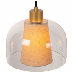 Suspension Lucide GUNHILD Or, Laiton, 3 lumières