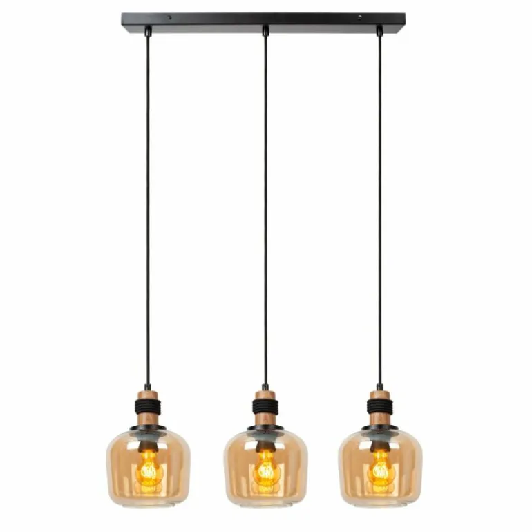 Suspension Lucide ILONA Noir, 3 lumières