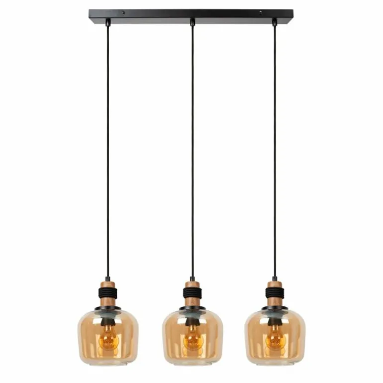 Suspension Lucide ILONA Noir, 3 lumières