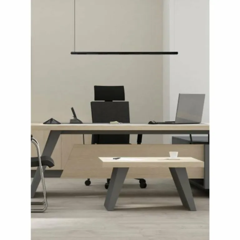 Suspension Lucide IZAK LED Noir, 1 lumière, Détecteur de mouvement