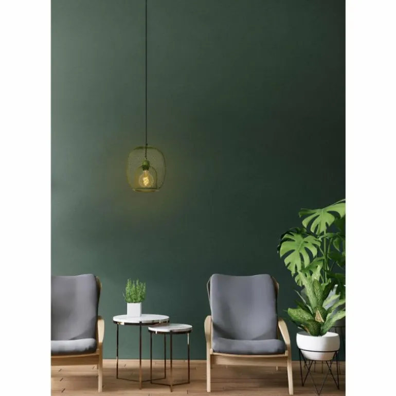 Suspension Lucide JERREL Vert, 1 lumière