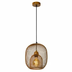 Suspension Lucide JERREL Brun, 1 lumière