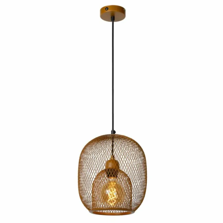 Suspension Lucide JERREL Brun, 1 lumière