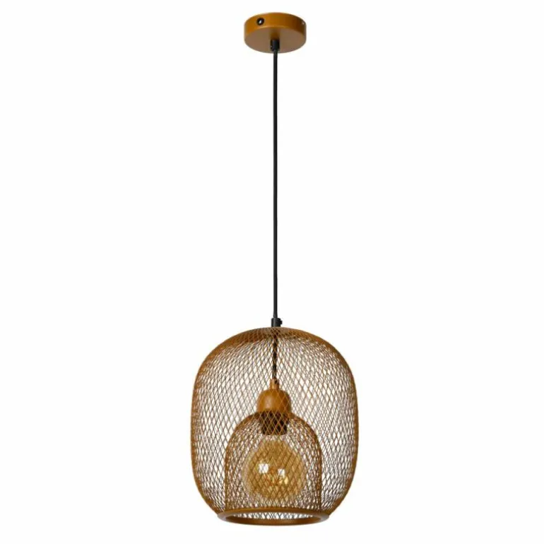 Suspension Lucide JERREL Brun, 1 lumière