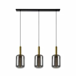Suspension Lucide JOANET Noir, 3 lumières