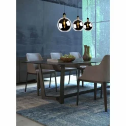 Suspension Lucide JULIUS Noir, 3 lumières