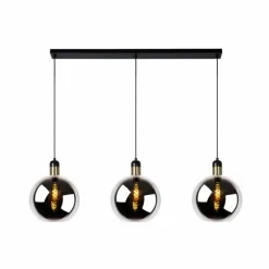 Suspension Lucide JULIUS Noir, 3 lumières