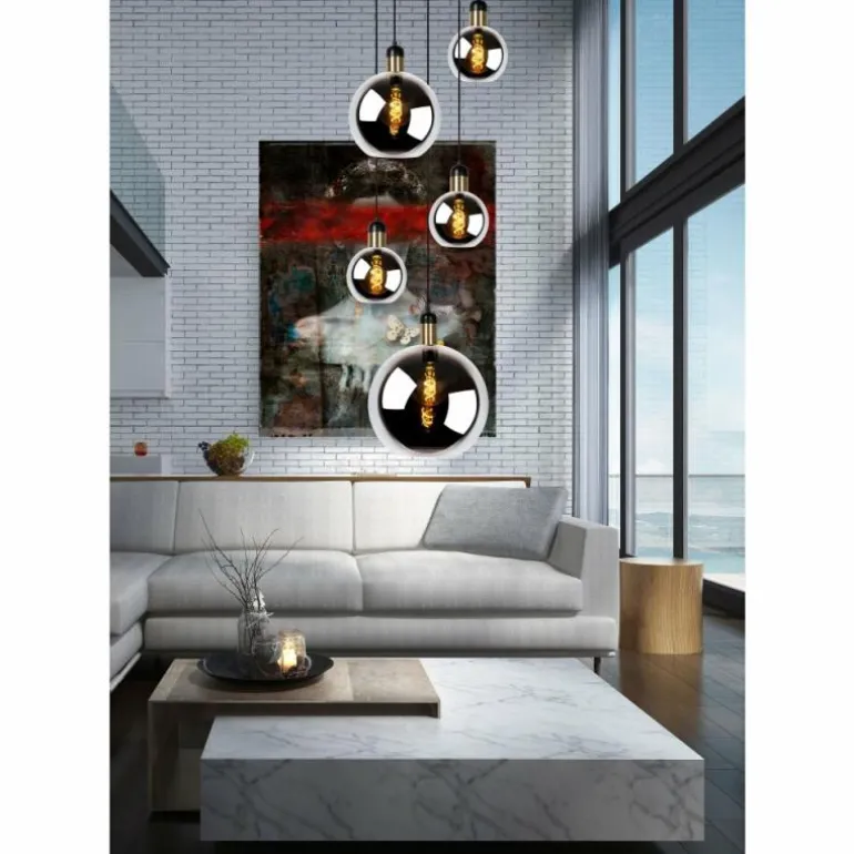 Suspension Lucide JULIUS Noir, 5 lumières