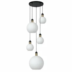 Suspension Lucide JULIUS Blanc, 5 lumières