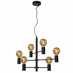 Suspension Lucide LEANNE Noir, 6 lumières