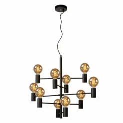 Suspension Lucide LEANNE Noir, 10 lumières