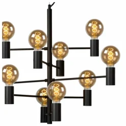 Suspension Lucide LEANNE Noir, 10 lumières